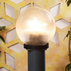 Golden Textured PVC Globe Outdoor Gate Light