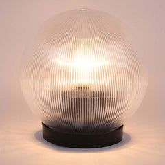 Golden Textured PVC Globe Outdoor Gate Light