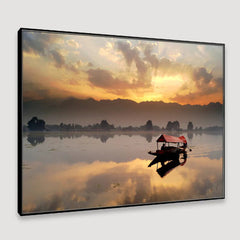 Scenic Landscapes With Mesmerizing Sunset Framed Wall Art