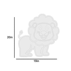 Baby Lion Backlit Wooden Wall Décor