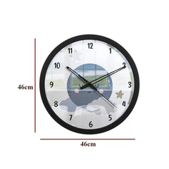 Sleeping Moon Cute Kids Wall Clock