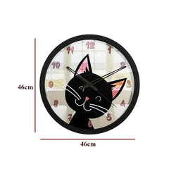 Happy Tiny Cat Kids Wall Clock