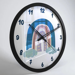 Cute Rainbow Kids Wall Clock