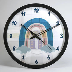 Cute Rainbow Kids Wall Clock