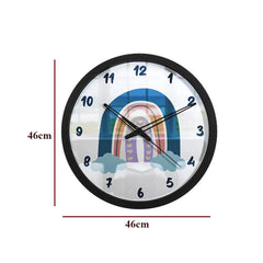 Cute Rainbow Kids Wall Clock