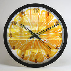 Yellow Lemon Kids Wall Clock