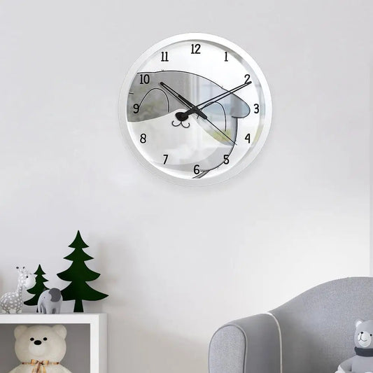 Baby Bear Face Kids Wall Clock