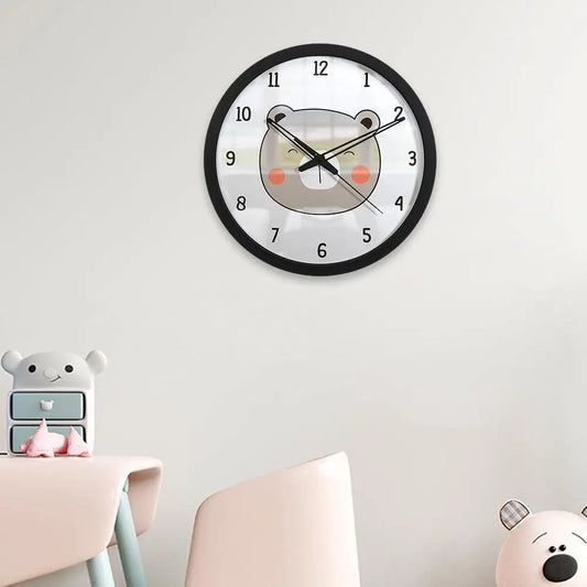 Blushing Bear Kids Wall Clock