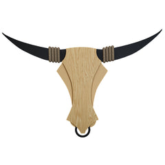 Bull Backlit Wall Art / Night Light, Walnut or Oak Finish