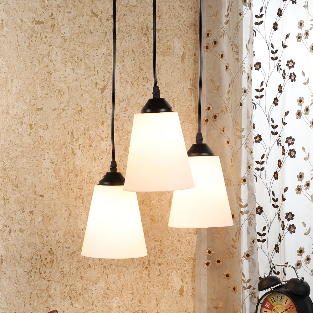 Hanging White PVC Glass Cluster Hanging Light