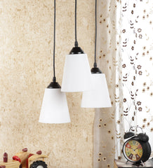 Hanging White PVC Glass Cluster Hanging Light