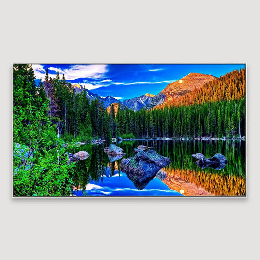 Mountain Natural Scenery Canvas  Wall Hanging Wide Format