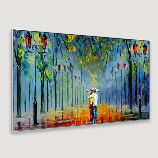 Couple Love Scenery Canvas  Wall Hanging