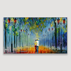 Couple Love Scenery Canvas  Wall Hanging