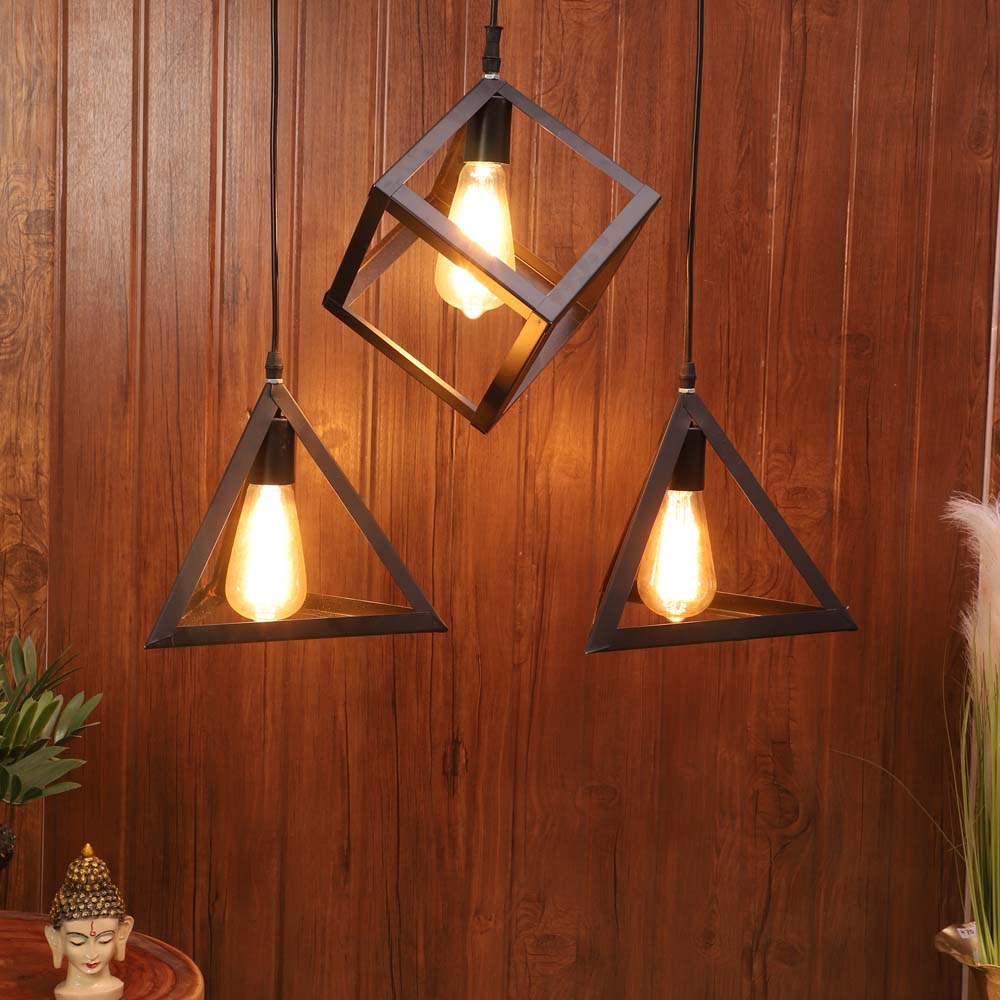 Geometric Designer Pub Cluster Ceiling Light