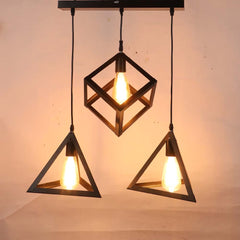 Geometric Designer Pub Cluster Ceiling Light