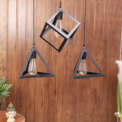 Geometric Designer Pub Cluster Ceiling Light