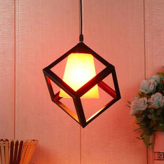 Black & Red Designer Cubic Hanging Light