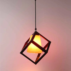 Black & Red Designer Cubic Hanging Light