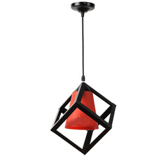 Black & Red Designer Cubic Hanging Light