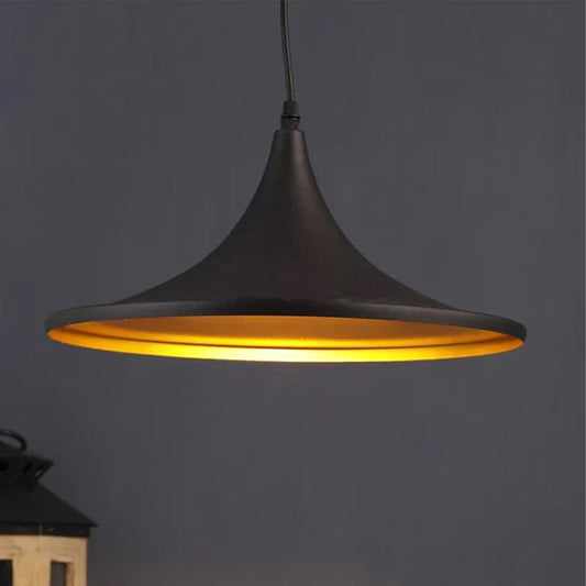 Traditional Black Focus Hanging Light