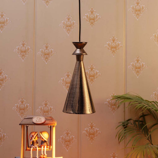 Golden Funnel Single Hanging Lights