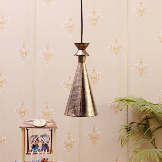 Golden Funnel Single Hanging Lights