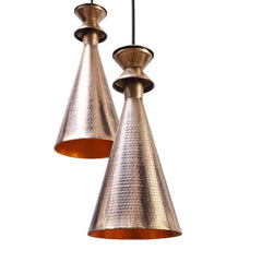 Golden Funnels Cluster Hanging Lights