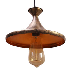 Gold Brushed Shaded Rustic Club Hanging Light