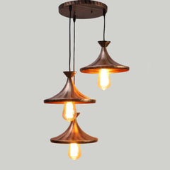 Golden Shaded Modern Club Cluster Hanging Lights