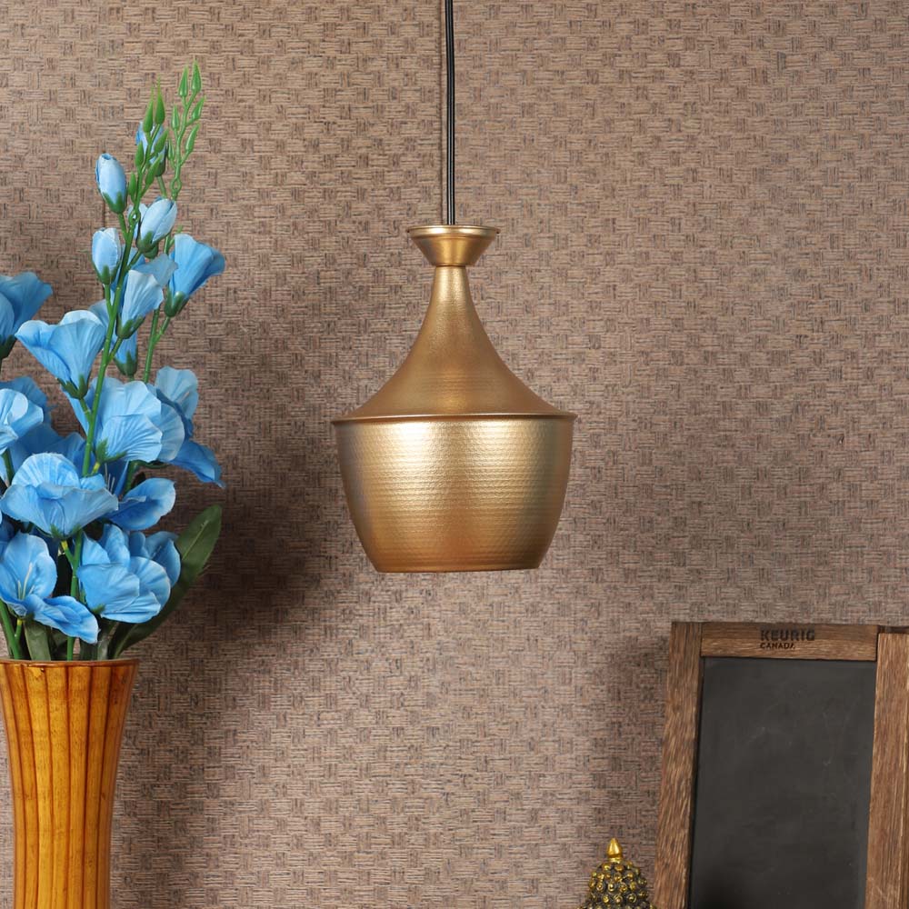 Container Shape Golden Focus Hanging Light