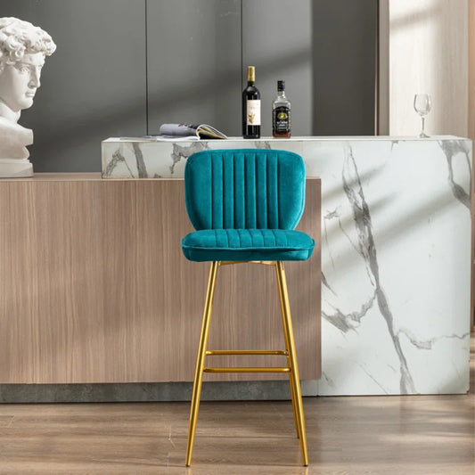 Teal Color Rafael Bar Stool