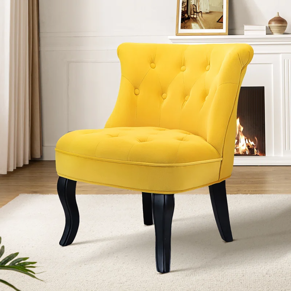 Yellow Donata Accent Chair