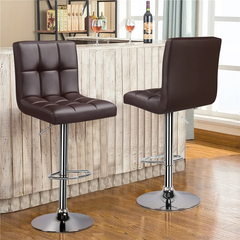 Brown Color Gerrilyn Swiel Adjustable Bar Stool