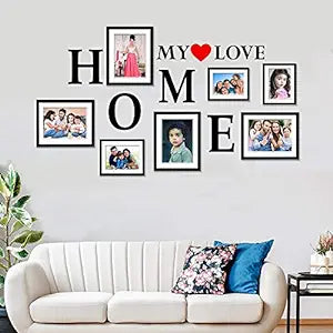 My Love Home Wooden hangings with Picture Photo Frame Collage Set of 7|????? ?????