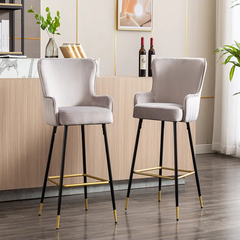 Grey Color Nolen Bar Stool