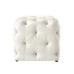 Square Tufted Velvet Ottaman/Poufee Stool