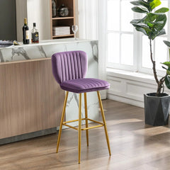 Purple Color Rafael Bar Stool