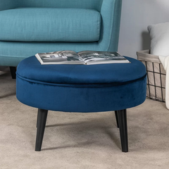 Micky Velvet Ottoman/Poufee Stool