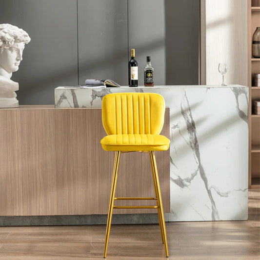 Yellow Color Rafael Bar Stool