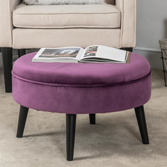 Micky Velvet Ottoman/Poufee Stool