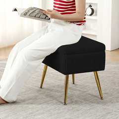 Zim Velvet Ottoman/Poufee Stool