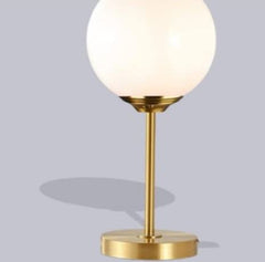 Golden Finish Electroplating Globe Table Lamp