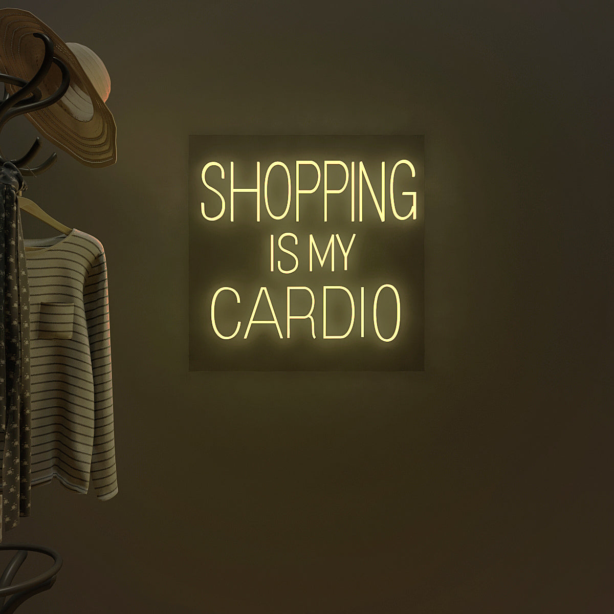 Shopping Is My Cardio LED Neon Light (Available in Multiple Colors)