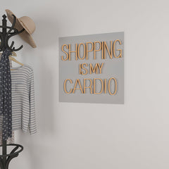 Shopping Is My Cardio LED Neon Light (Available in Multiple Colors)