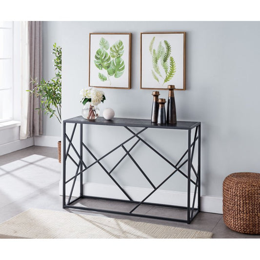 Amoli Black Console Table