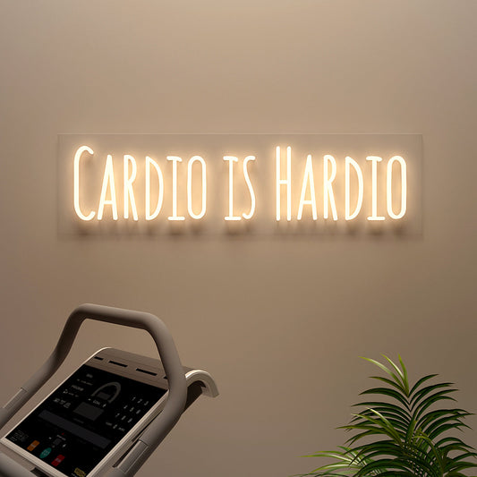 Cardio Is Hardio LED Neon Light (Available in Multiple Colors)