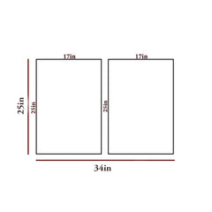 Golden & White Flowy Path Frames Set Of 2