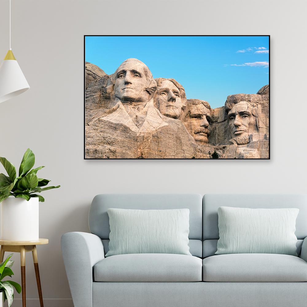 Mt. Rushmore Framed Wall Art, Beautiful Canvas Wall Paintings