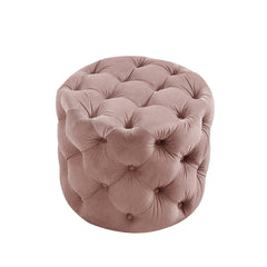 Round Tufted Velvet Ottaman/Poufee Stool